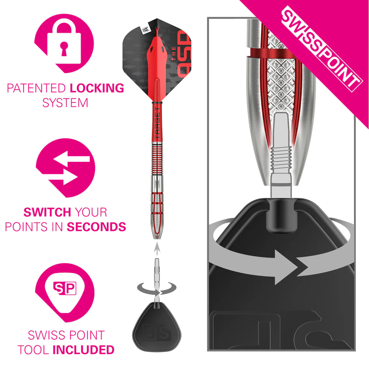 Nathan Aspinall G2 95% Tungsten Steel Tip Darts