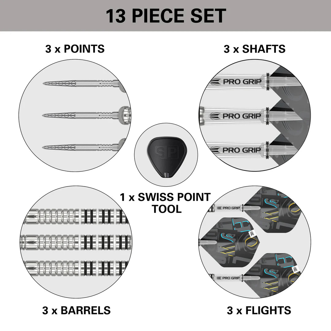 Chris Dobey G1 90% Tungsten Steel Tip Darts