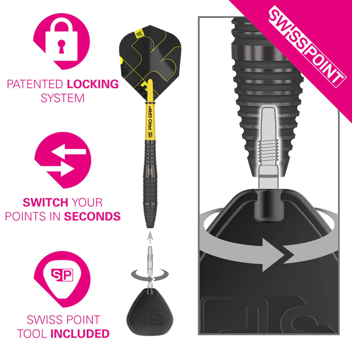 Bolide Void 05 90% Tungsten SP Steel tip Darts
