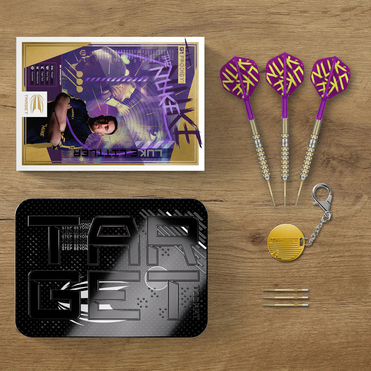 Luke Littler G1 Prodigy 90% Tungsten SP Steel Tip Darts