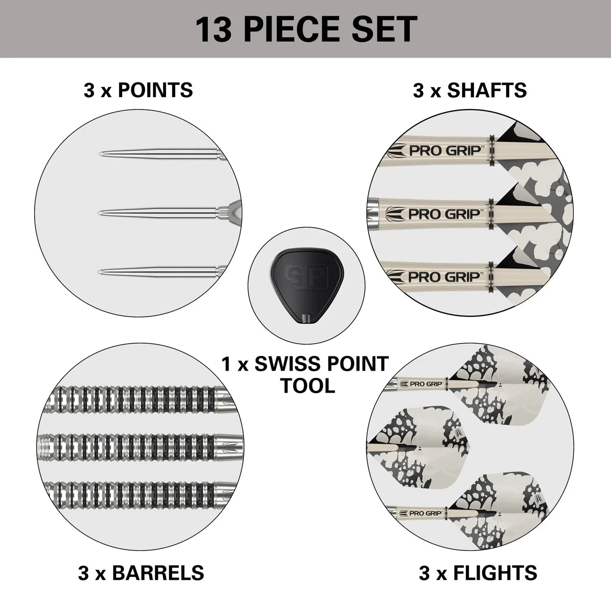 Exo 01 90% Tungsten SP Steel Tip Darts by Target