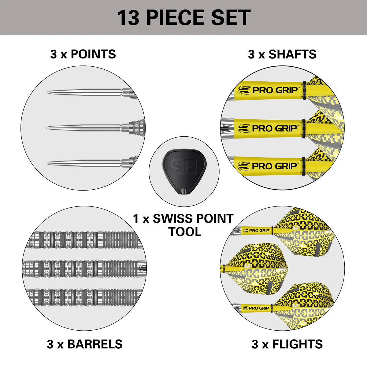 Bolide 01 Swiss Point 90% Tungsten Steel Tip Darts