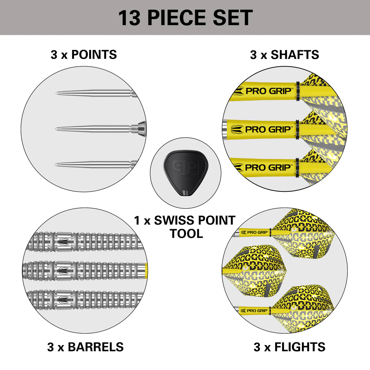 Bolide 03 Swiss Point 90% Tungsten Steel Tip Darts