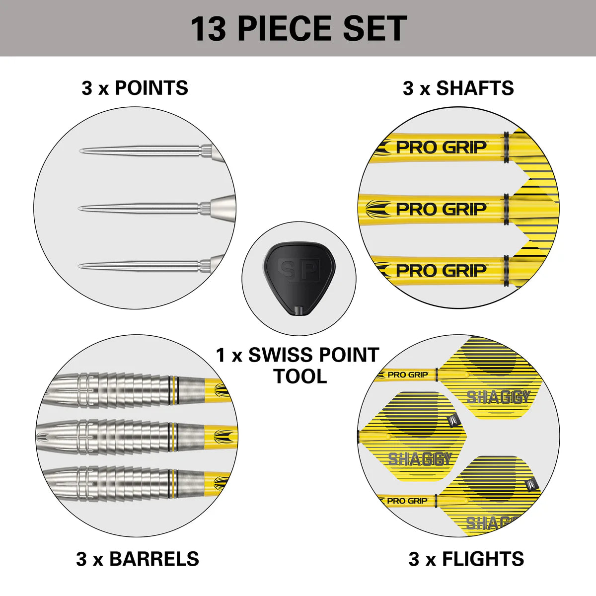 Scott Williams G1 90% Tungsten Swiss Steel Tip Darts