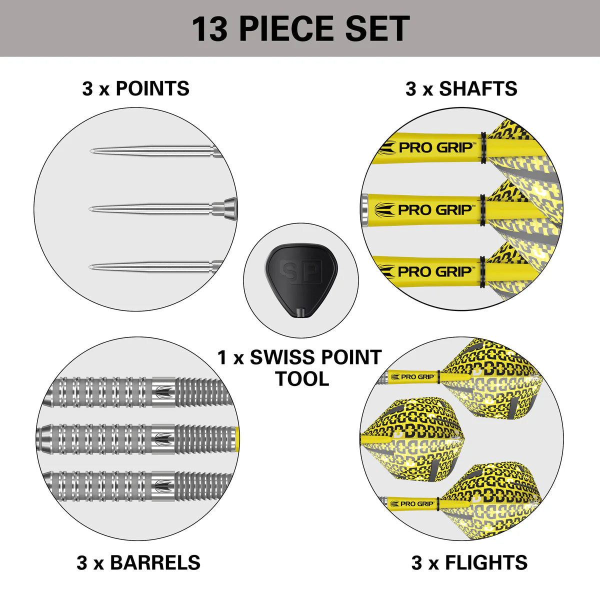 Bolide 02 Swiss Point 90% Tungsten Steel Tip Darts