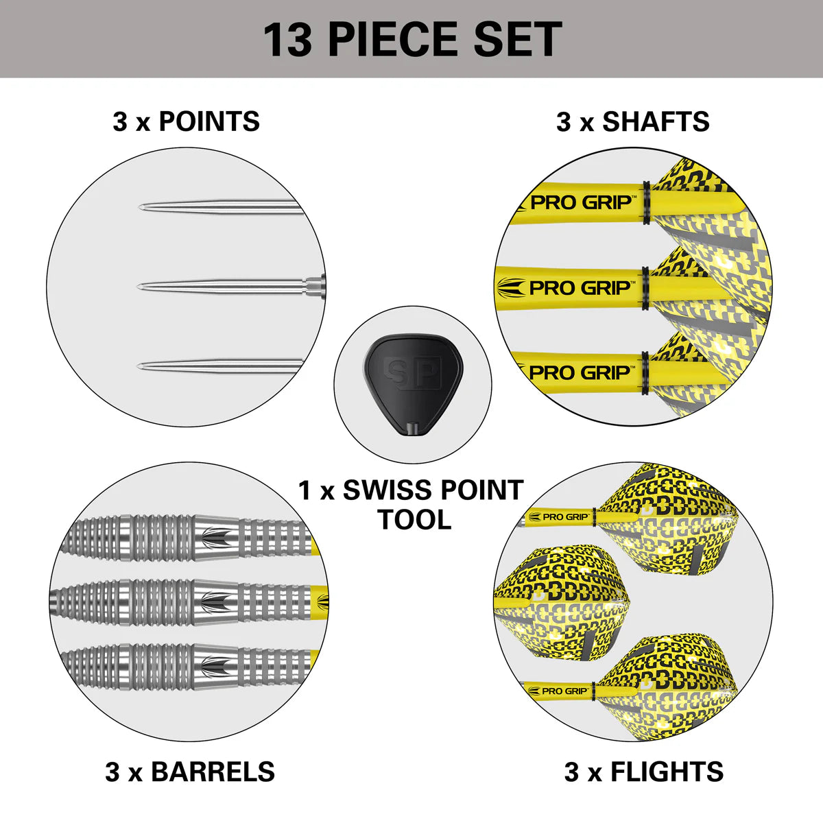 Bolide 05 Swiss Point 90% Tungsten Steel Tip Darts
