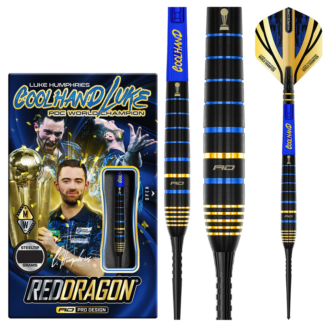 Luke Humphries TX4 Avenger 90% Tungsten Steel Tip Darts by Red Dragon